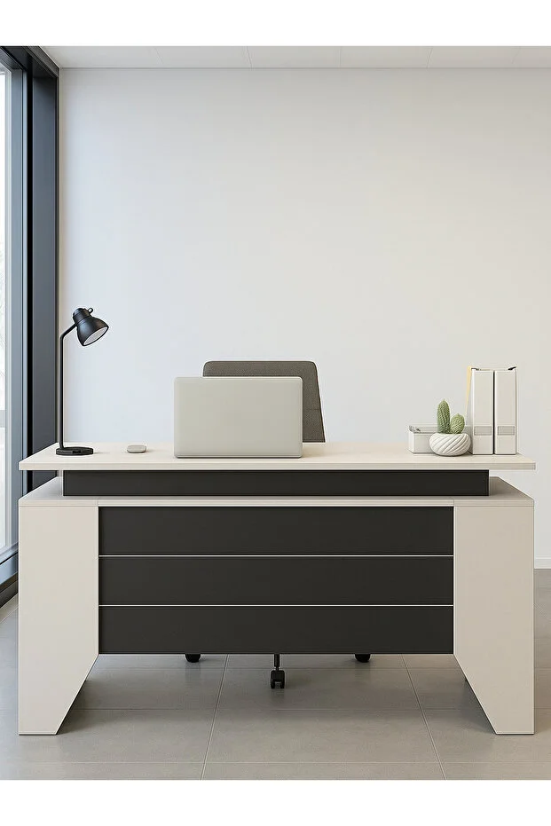 Remida Ofis Masası Çalışma Masası Kumtaşı - Antrasit